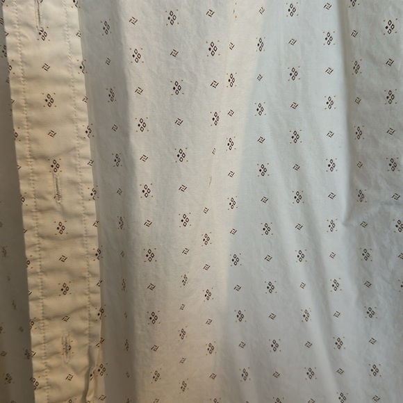 American Eagle Cream/Brown Button Up Size M - Picture 2 of 6